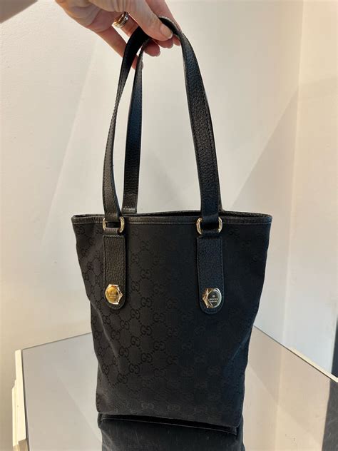 shopper gucci tessuto